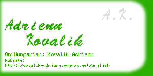 adrienn kovalik business card